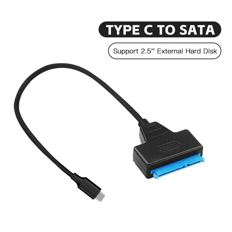 TYPE C to SATA ̺  2.5 ġ ܺ HDD SSD ϵ ̺  ̺ ǻ Ŀ 